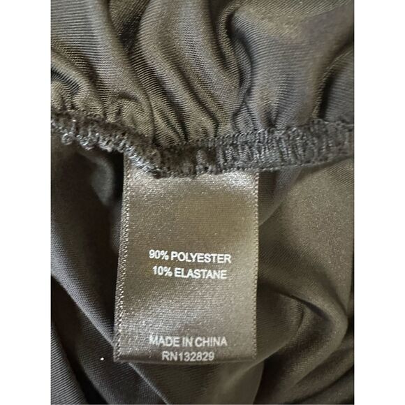 NWT Michael Costelllo X Revolve Ruched Open Back Halter Izzy Mini Dress Black XS - Picture 9 of 10